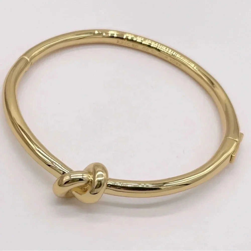 Kate Spade Sailor’s Knot Gold Hinged Bangle